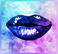 Modern lips background