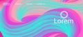 Modern Liquid Flow Banner. Landing Page, Pink, Purple Background. Colorful Royalty Free Stock Photo