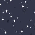 modern lite dark blue abstract pattern white star minimal style unique object