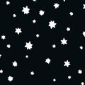 modern lite dark blue abstract pattern white star minimal style unique object