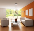 Modern living room Royalty Free Stock Photo