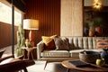 modern living room, generative Ai