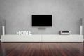 Modern Living Room with TV Royalty Free Stock Photo