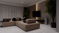 Modern living room interior Royalty Free Stock Photo