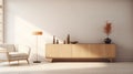 Modern Living Room With Zen Minimalism And Tonalist Color Scheme