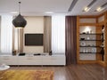 Modern livingroom interior design Royalty Free Stock Photo