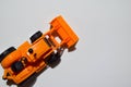 Modern Loader excavator construction machinery equipment on Top View Royalty Free Stock Photo