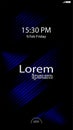 Modern Lock Screen for Mobile Apps. Mobile Wallpaper. Vector Illustration Royalty Free Stock Photo