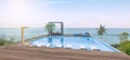 Modern loft beach  house Royalty Free Stock Photo