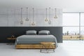 Modern loft bedroom Royalty Free Stock Photo