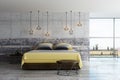 Modern loft bedroom Royalty Free Stock Photo