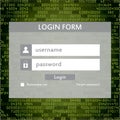 Modern login form for website