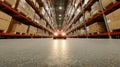 Modern logistics rely on automated warehouse robots for efficient inventory management using advanced AI technology