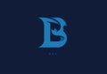 BAT B MONOGRAM, VECTOR LOGO Royalty Free Stock Photo