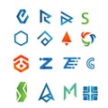 Modern logo collection Royalty Free Stock Photo