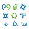 Modern logo collection Royalty Free Stock Photo