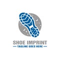 Logo design of boot imprint