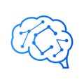 Initial C brain logo Royalty Free Stock Photo