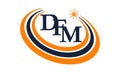 Modern Logo Solution Letter D F M
