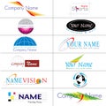 Modern Logos collection Royalty Free Stock Photo