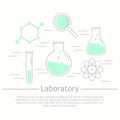 Modern logotype icon laboratory, chemistry, medicine. Research a