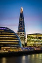 Modern London skyline Royalty Free Stock Photo