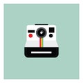 A polaroid camera vector or color illustration