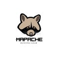 Modern looking Raccoon - Mapache- as an icon design