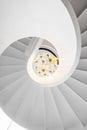 Modern looking spiral staircase