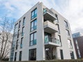 Modern Low Rise Apartment Building with Balconies