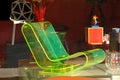 Modern and luminous chair Royalty Free Stock Photo