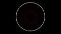 Modern luminous preloader, white circular progress loading bar. 3D animation