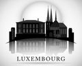 Modern Luxembourg Skyline Design Royalty Free Stock Photo