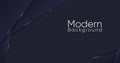 Modern luxury abstract background in dark navy