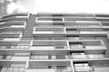 Modern, Luxury Apartment Building. Black and white Royalty Free Stock Photo