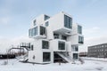 Modern, Luxury Apartment Building in the city. Perspective view.