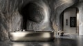 Modern Luxury Bath Cave Interior Royalty Free Stock Photo
