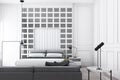 Modern luxury bedroom and living area Royalty Free Stock Photo