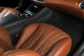 Modern Luxury car inside. Interior of prestige modern car. ComfoModern Luxury car inside. Interior of prestige modern car. Comfort