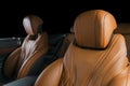 Modern Luxury car inside. Interior of prestige modern car. ComfoModern Luxury car inside. Interior of prestige modern car. Comfort