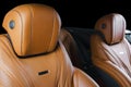 Modern Luxury car inside. Interior of prestige modern car. ComfoModern Luxury car inside. Interior of prestige modern car. Comfort