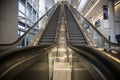 Modern luxury escalators in business convention centre Royalty Free Stock Photo