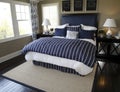 Modern luxury home bedroom. Royalty Free Stock Photo