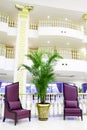 Modern luxury lobby interior in hotel in Kemer, An Royalty Free Stock Photo