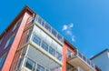Modern Luxury Scandinavia Apartment Building Blue Sky Facade Home Residential Structure
