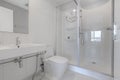 Modern luxury white bathroom interior Royalty Free Stock Photo
