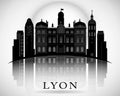 Modern Lyon City Skyline Design. France