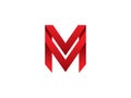 M Letter Logo Template Design Royalty Free Stock Photo