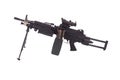 Modern M249 us army machine gun Royalty Free Stock Photo