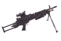 Modern M249 us army machine gun